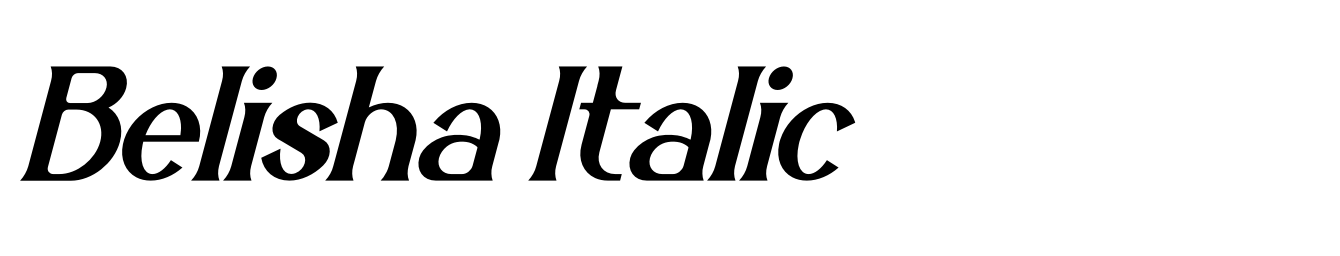 Belisha Italic